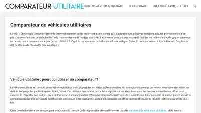 Comparateur-utilitaire.com